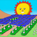 یه تصویر شاد فانتزی از نیروگاه خورشیدی و خورشید
