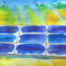 نقاشی آبرنک پنل خورشیدی